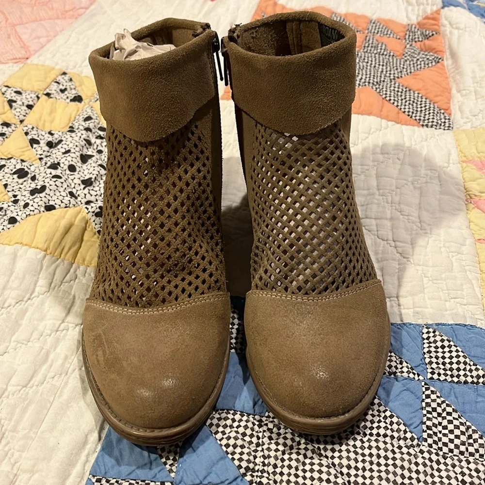 Roan by Bed|Stu Houlton Ankle Boots Perforated Suede Leather - Picture 2 of 11